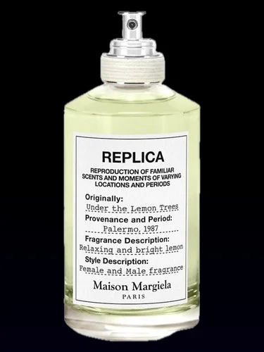 Флакон оригинала — ориентир для аромата по мотивам Maison Margiela Replica Under The Lemon Trees